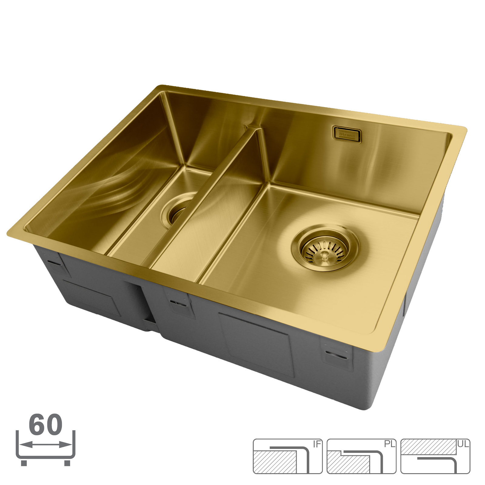 Strand Stainless Disklåda Strand ST-1834 GOLD