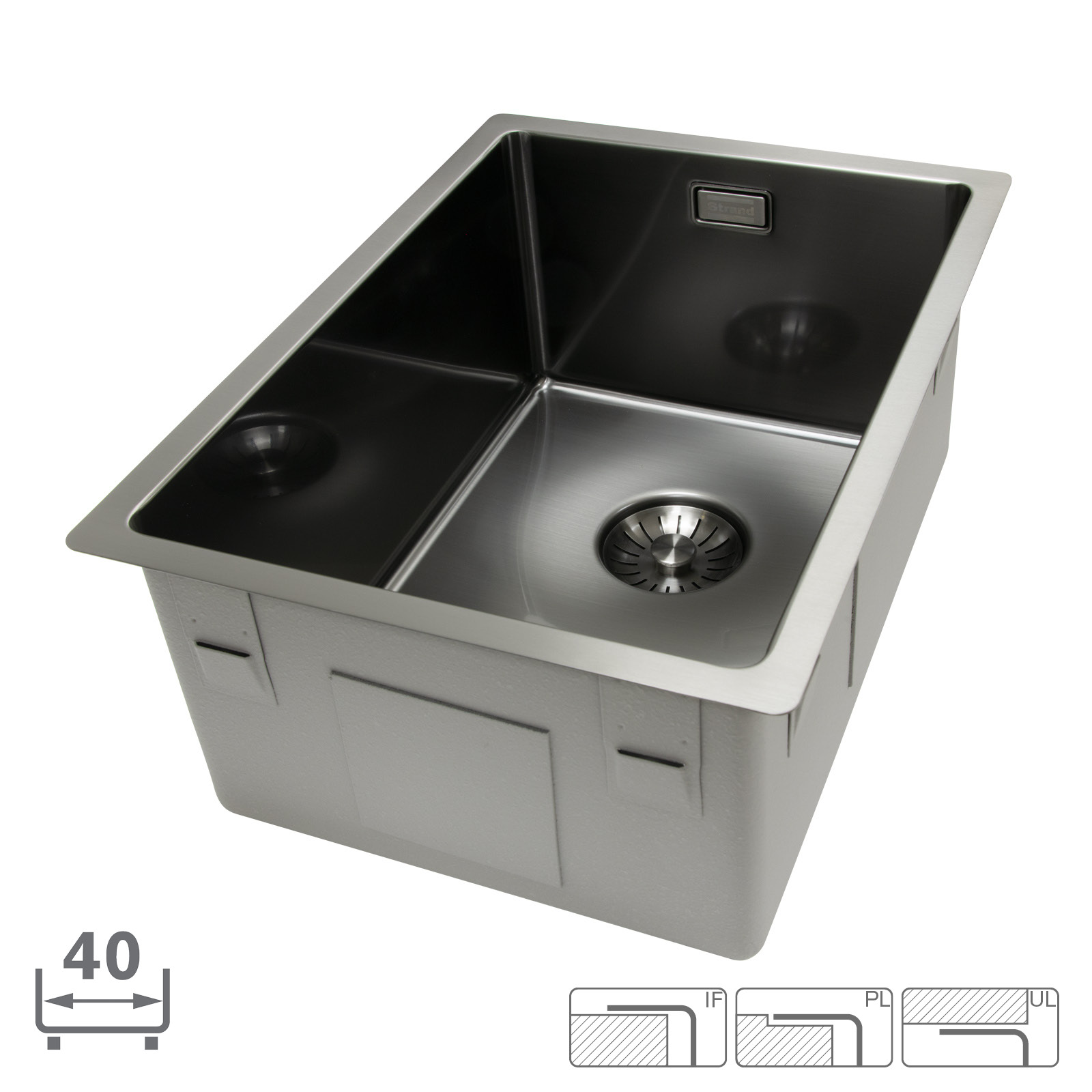 Strand Stainless Disklåda Strand Solid SOL-2840 Gun