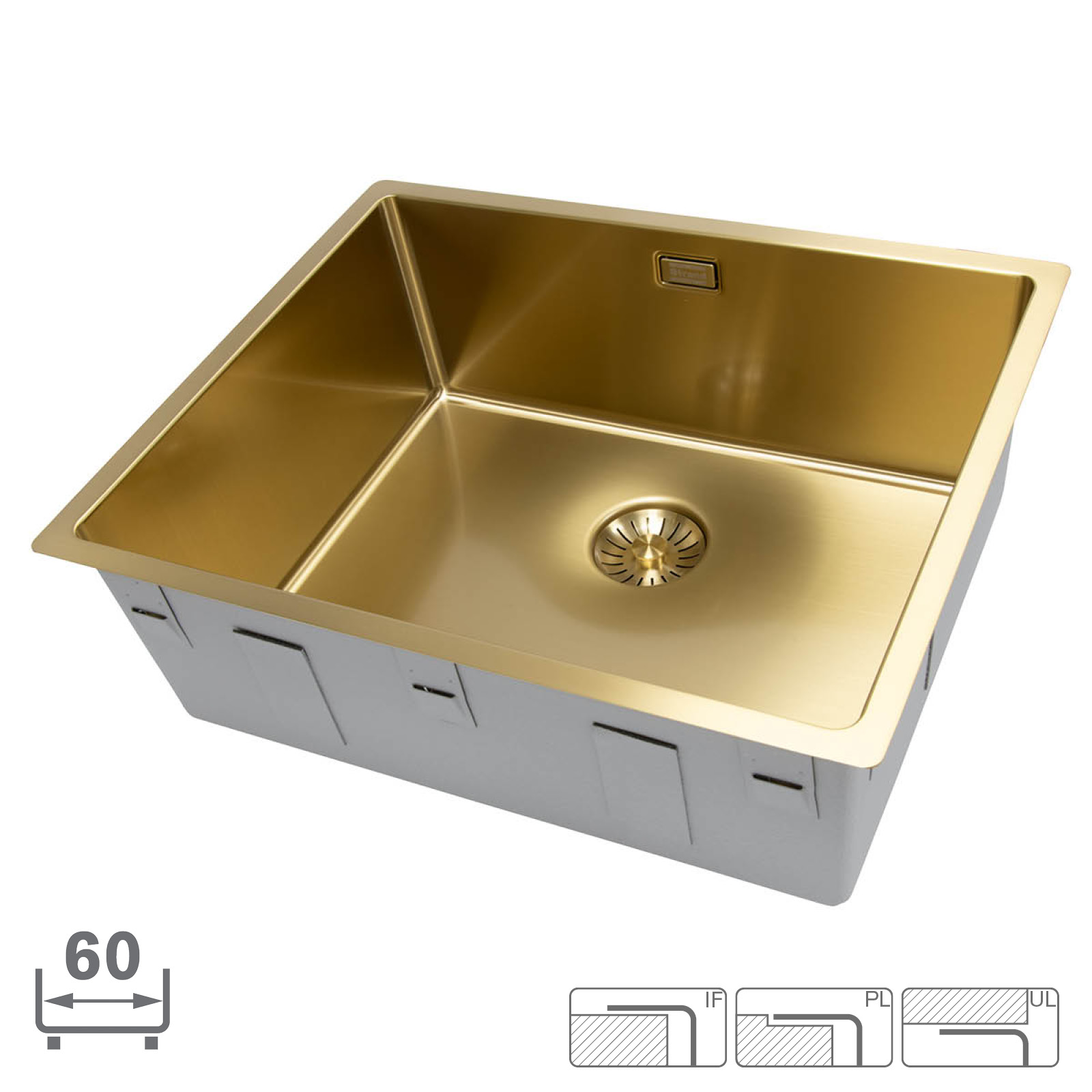 Strand Stainless Disklåda Strand Solid SOL- 5040 GLD