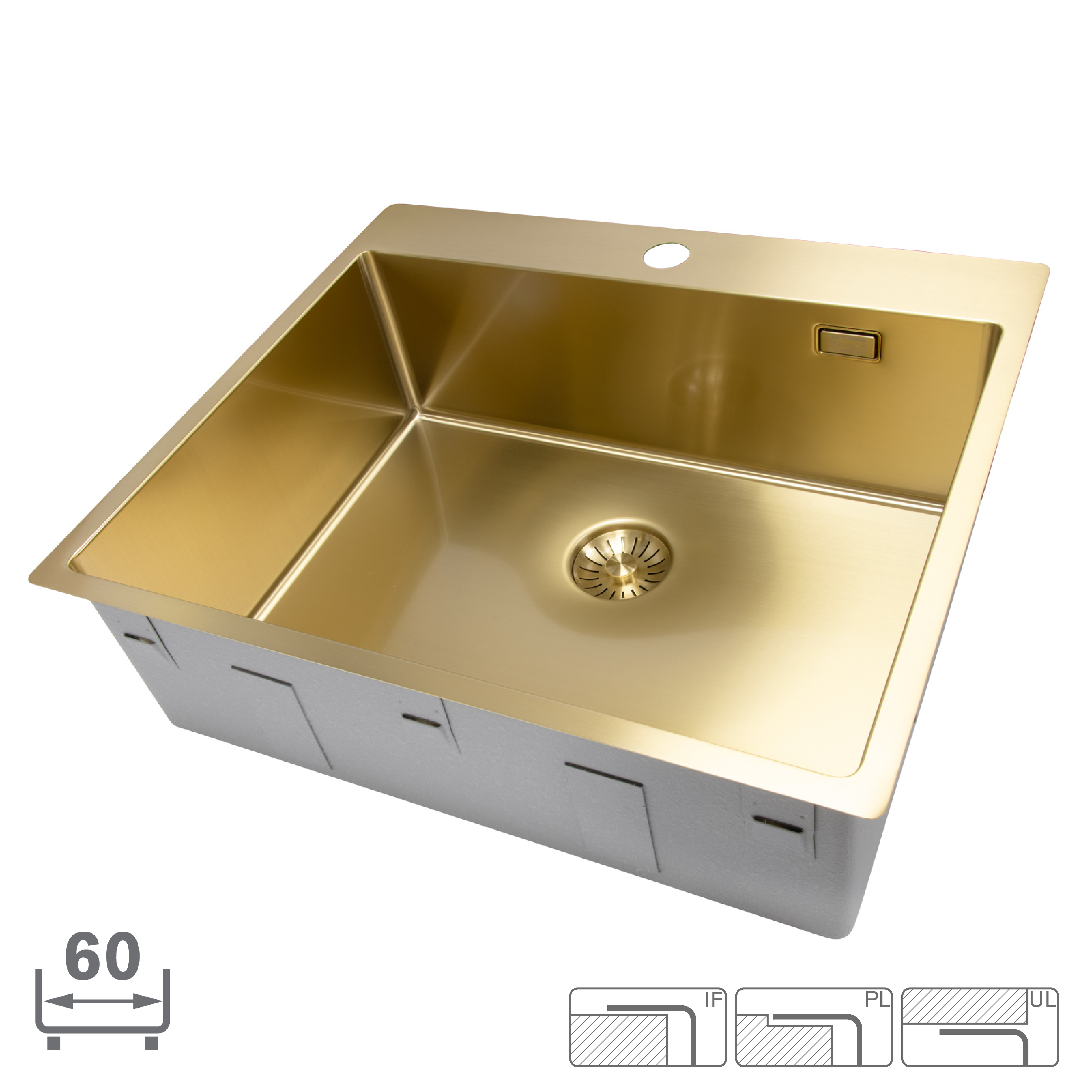 Strand Stainless Disklåda Strand Solid SOL- 5440B Gold
