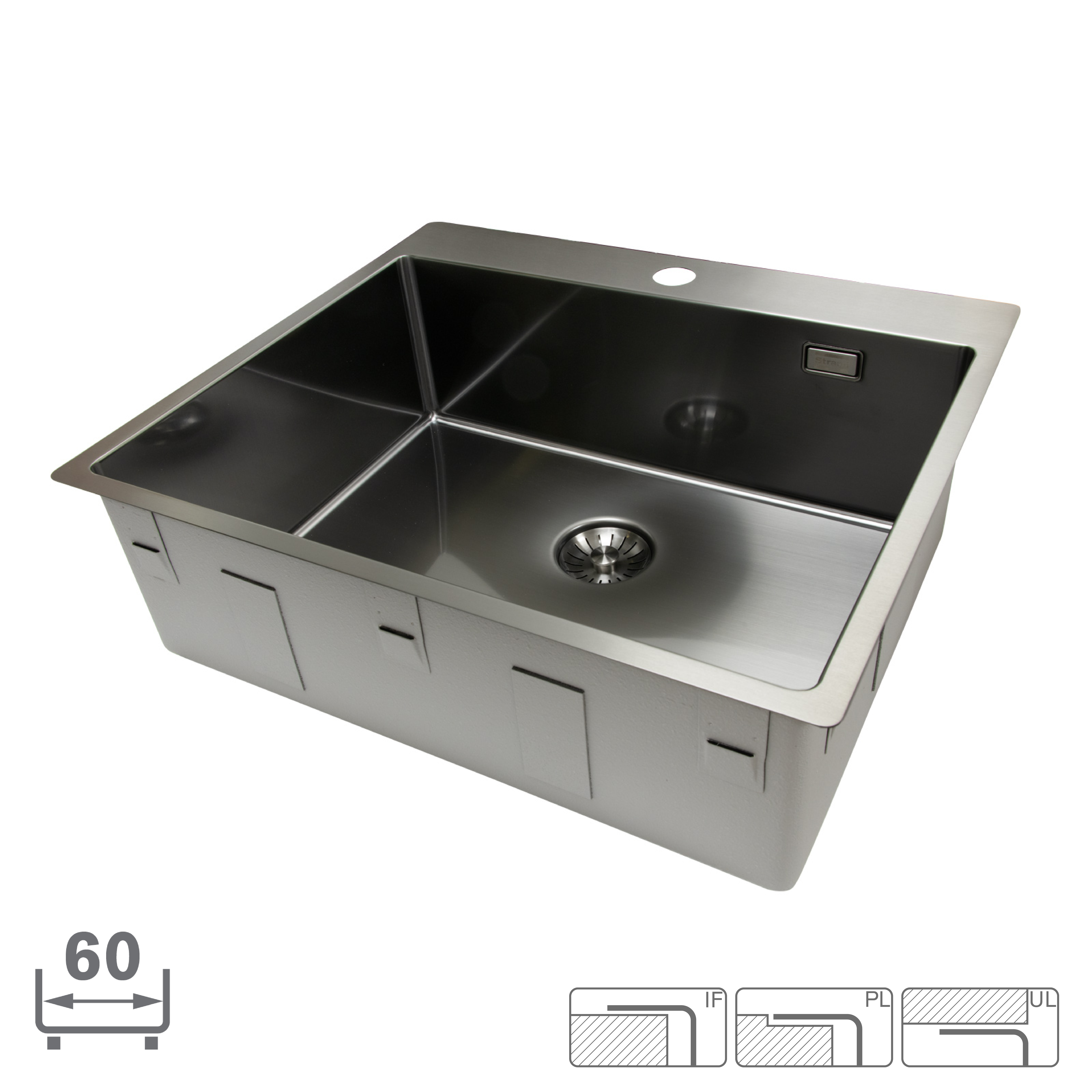 Strand Stainless Disklåda Strand Solid SOL- 5440B Gun