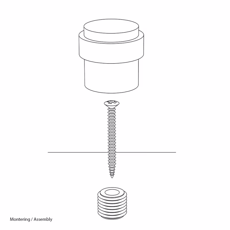 Dörrstopp Helix - Mässing