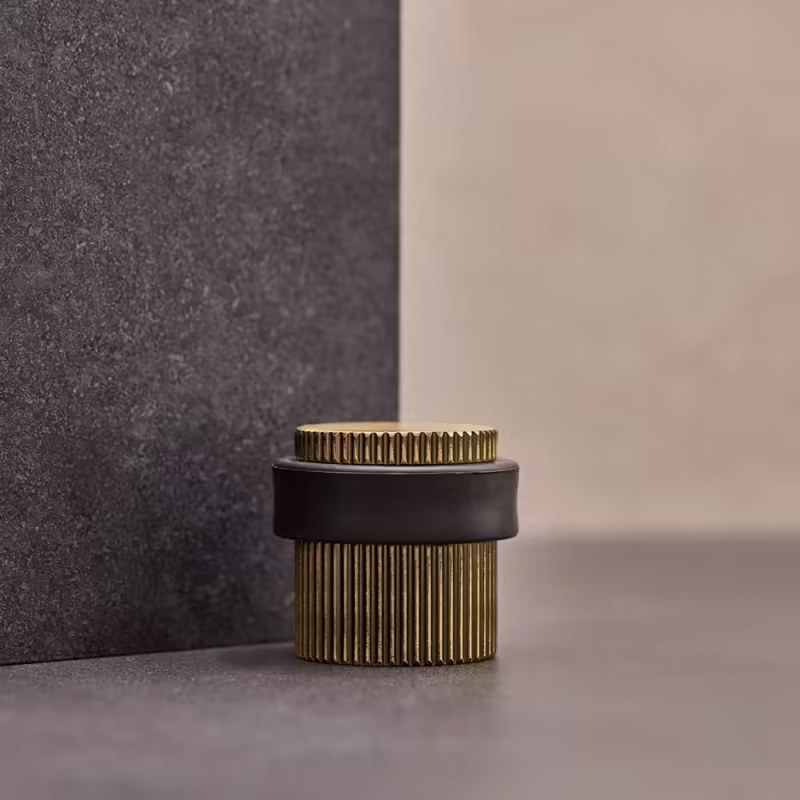 Dörrstopp Helix Stripe - Antik Brons
