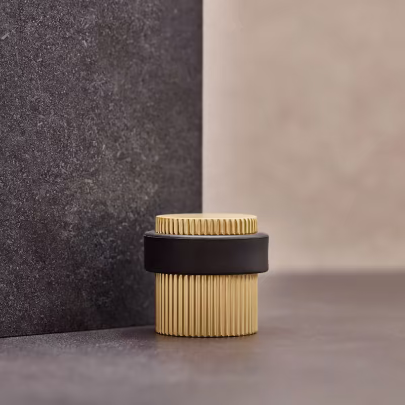 Dörrstopp Helix Stripe - Mässing