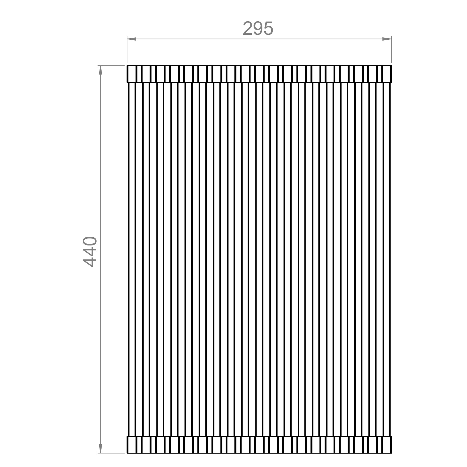 Drainer 4430SQ, gallermatta L440 x B360mm