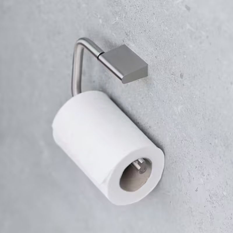 Flow - Toalettpappershållare - Borstad nickel