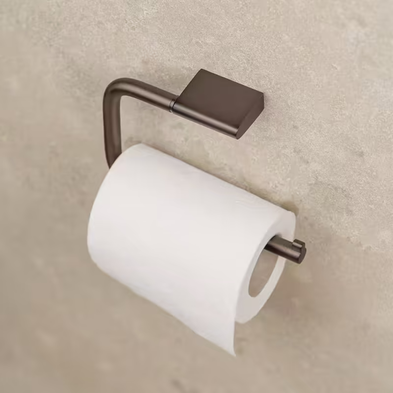 Flow - Toalettpappershållare - Brunerad mässing