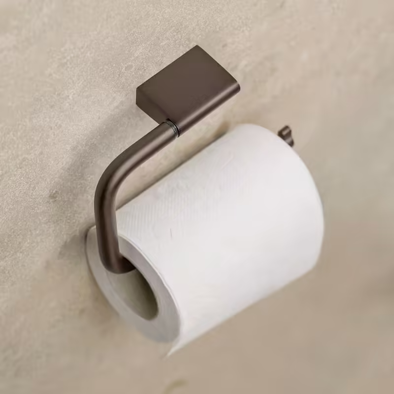 Flow - Toalettpappershållare - Brunerad mässing