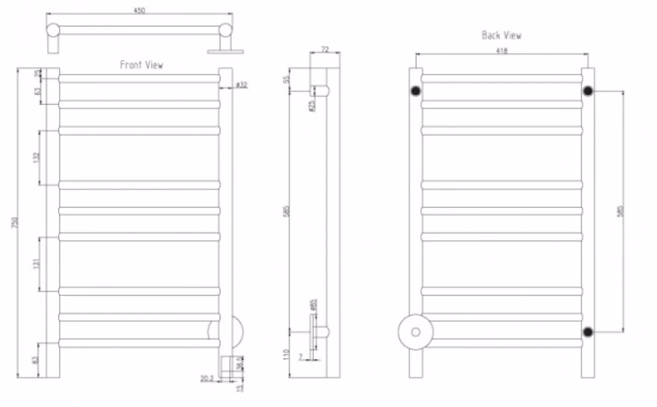Handdukstork HAGA HA-750E