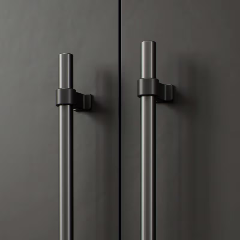 Handtag Bond - 160mm - Mattsvart/gun metal