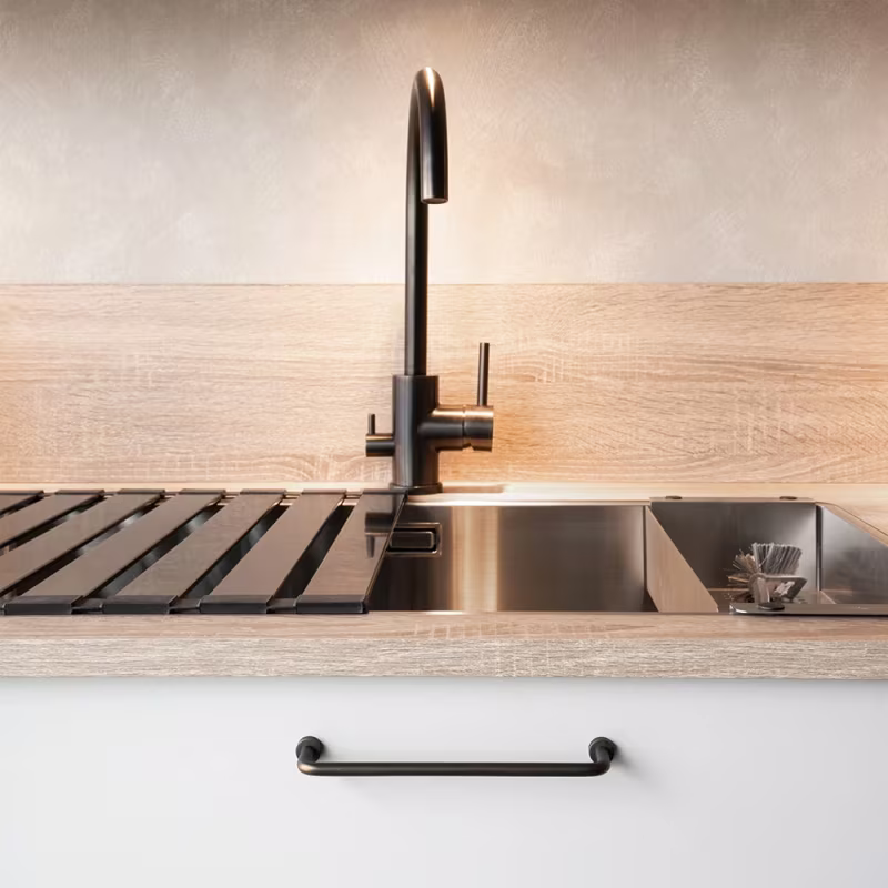 Handtag Lounge - 160mm - Antik brun