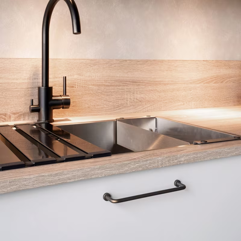 Handtag Lounge - 160mm - Antik brun