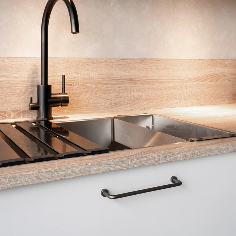 Handtag Lounge - 160mm - Antik brun