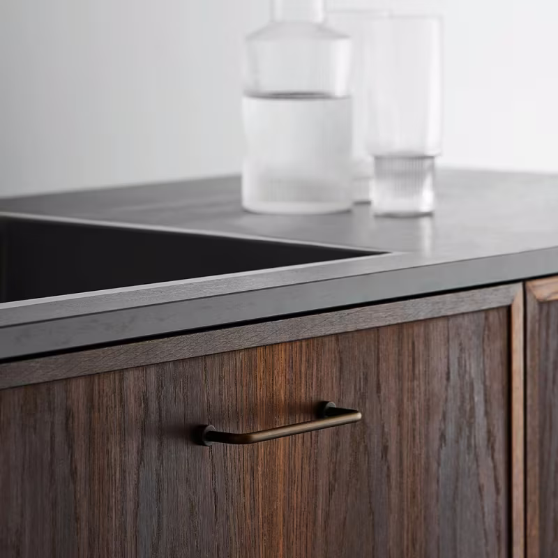 Handtag Lounge - 160mm - Antik brun