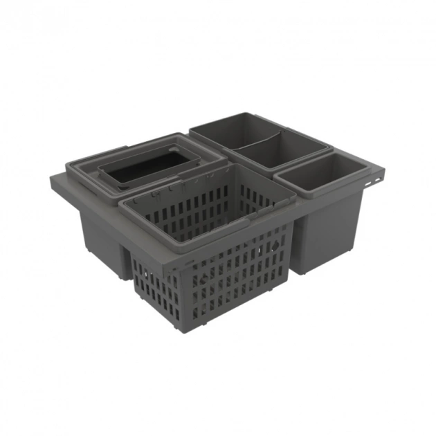 Källsortering Cube Basic Low Eco - Mörkgrå