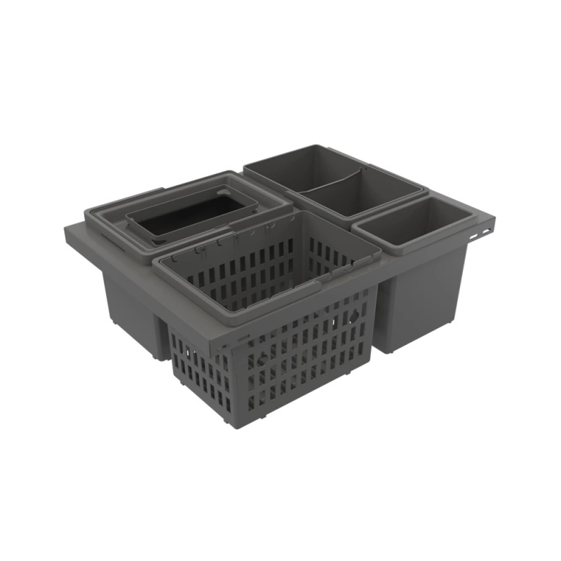 Källsortering Cube Basic Low Eco - Mörkgrå