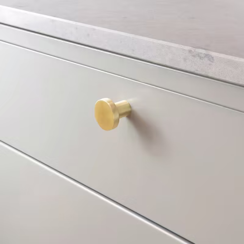 Knopp 2078 - 28mm - Borstad mässing