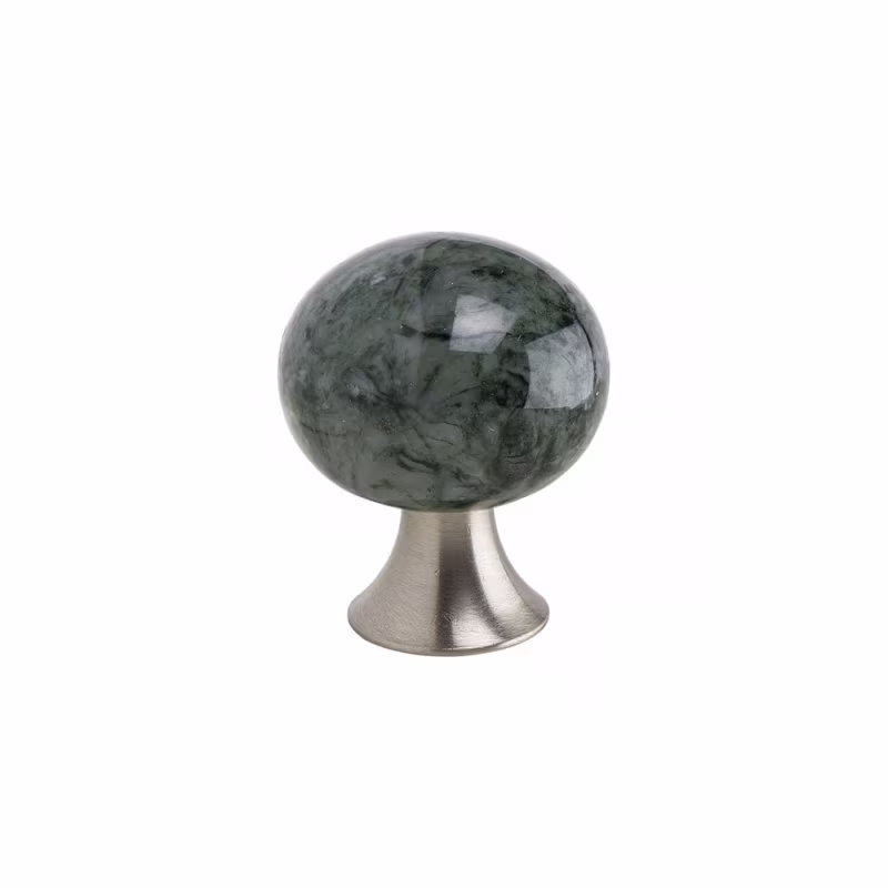 Knopp Bead Straight - 28mm - Marmor/grön
