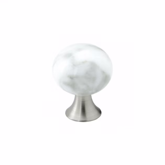 Knopp Bead Straight - 28mm Marmor/grå