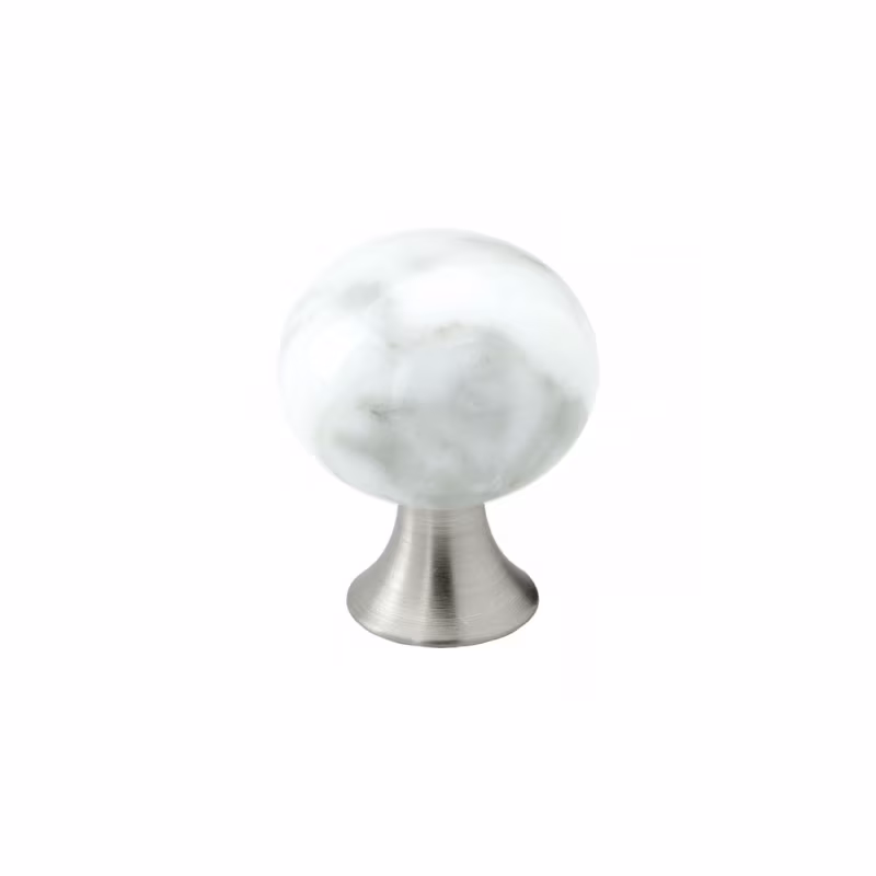 Knopp Bead Straight - 28mm Marmor/grå