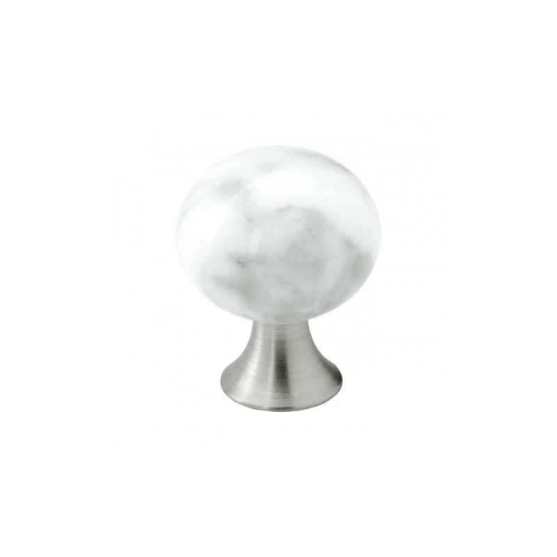 Knopp Bead Straight - 28mm Marmor/grå
