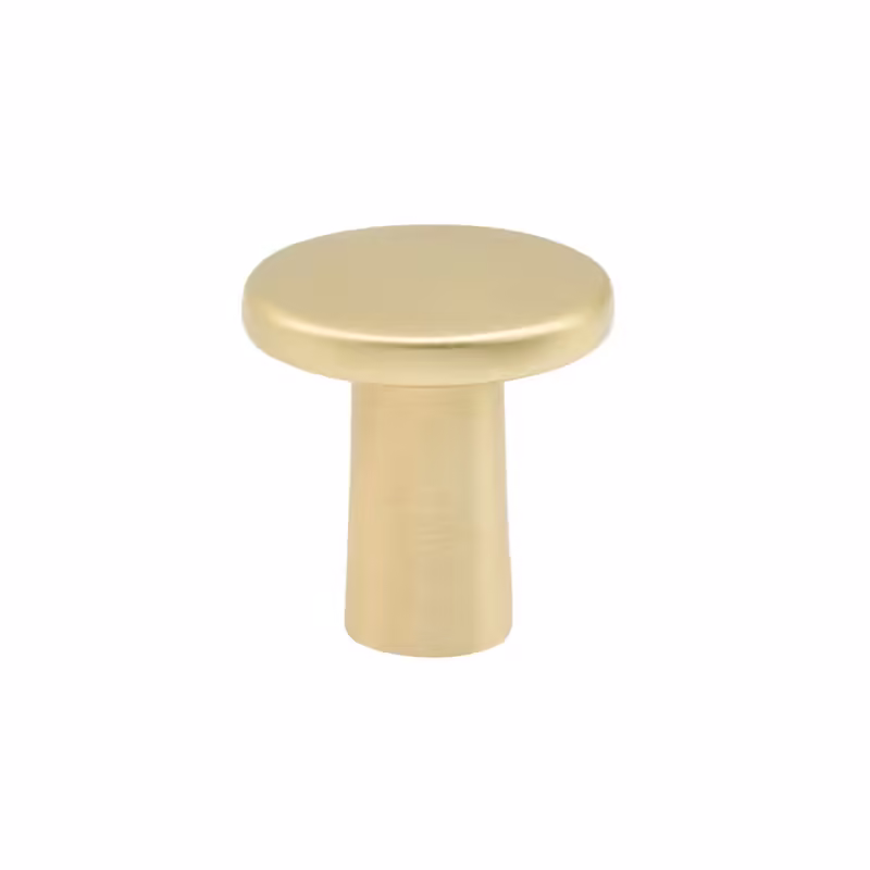 Knopp Bob - Ø28mm - Borstad mässing