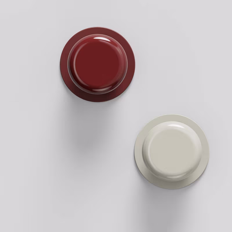Knopp Colette - 50mm - Glossy dusty creme