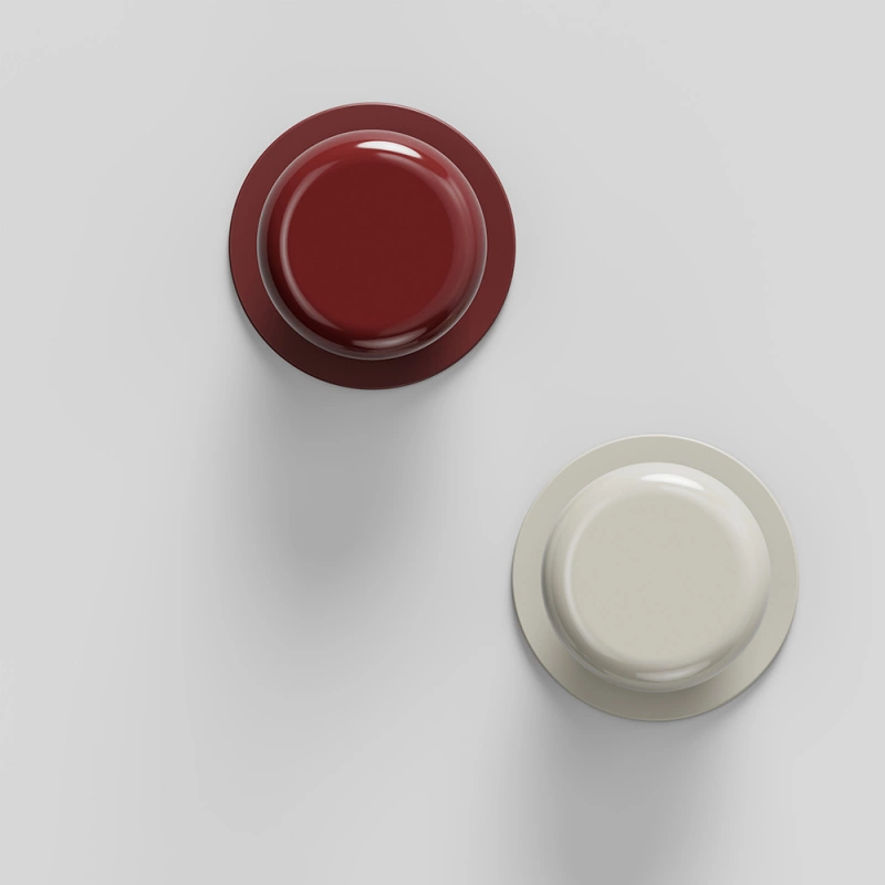 Knopp Colette - 50mm - Glossy dusty creme