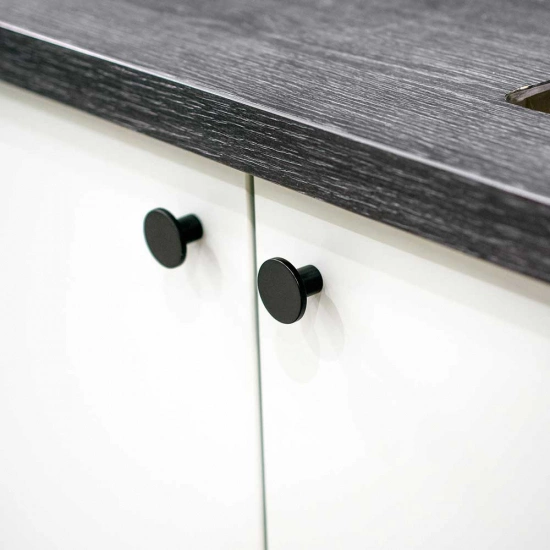 Knopp Como - 26mm - Mattsvart