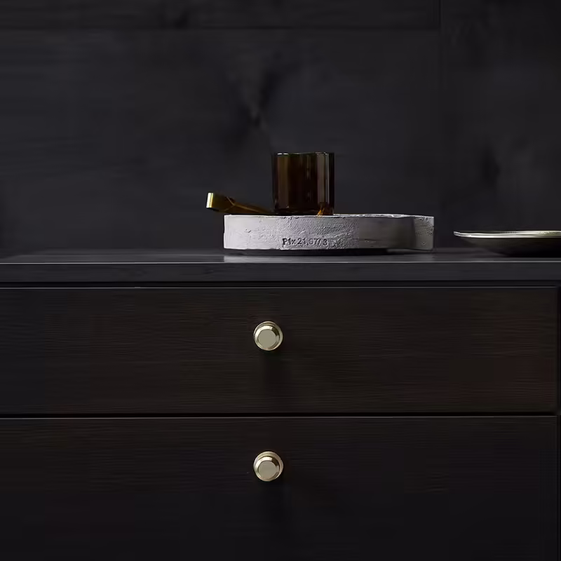 Knopp Manor Round - Guld