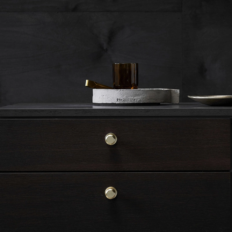 Knopp Manor Round - Guld