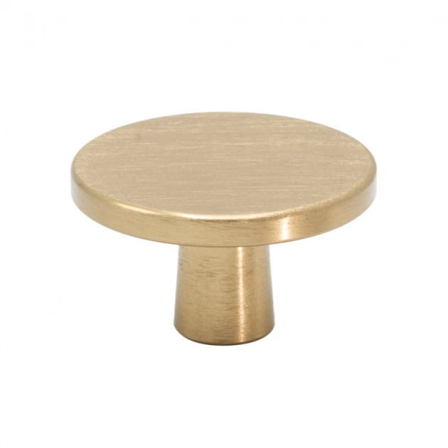 Knopp Plato - 42mm - Borstad Mässing