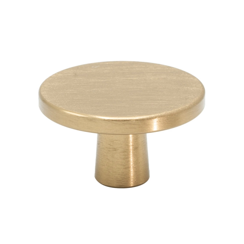 Knopp Plato - 42mm - Borstad Mässing