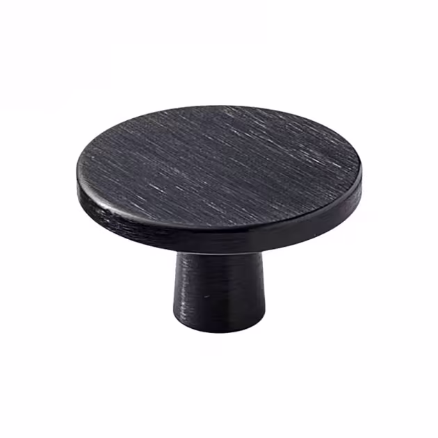 Knopp Plato - 42mm - Borstad Mattsvart
