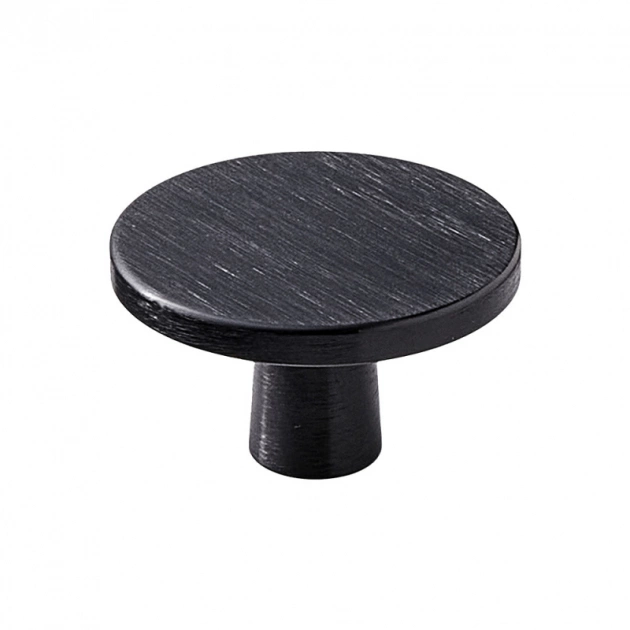 Knopp Plato - 42mm - Borstad Mattsvart