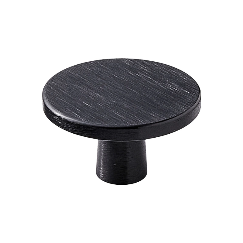 Knopp Plato - 42mm - Borstad Mattsvart