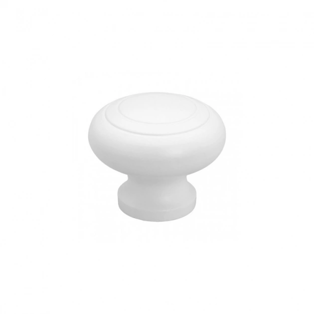 Knopp Rillan - 44mm - Vit