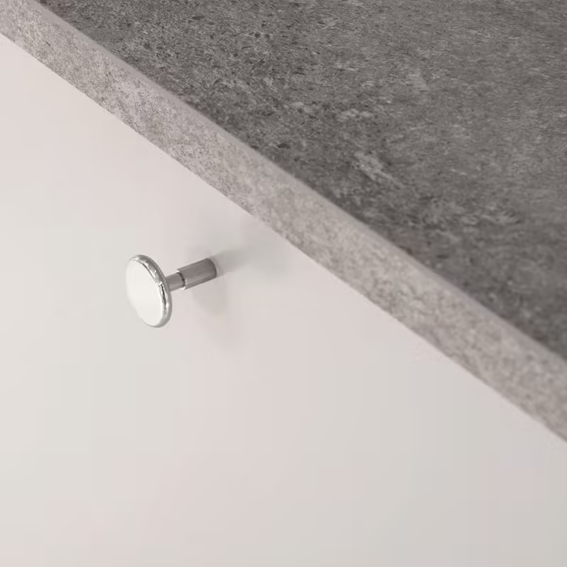 Knopp Spira - 24mm - Förnicklad