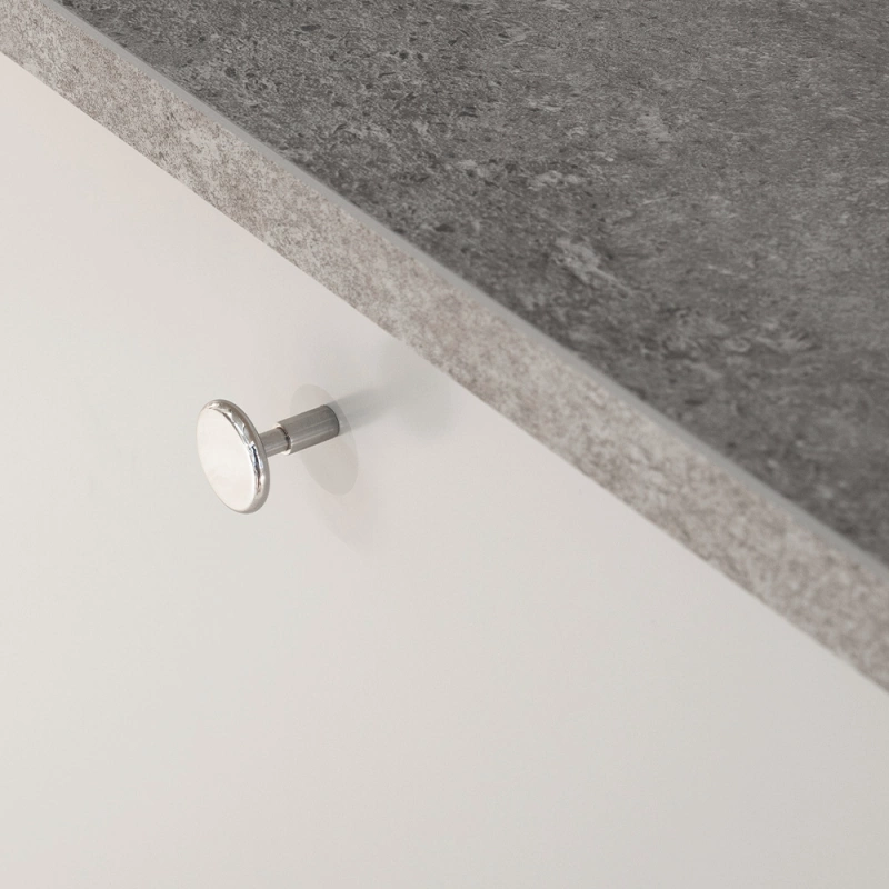 Knopp Spira - 24mm - Förnicklad