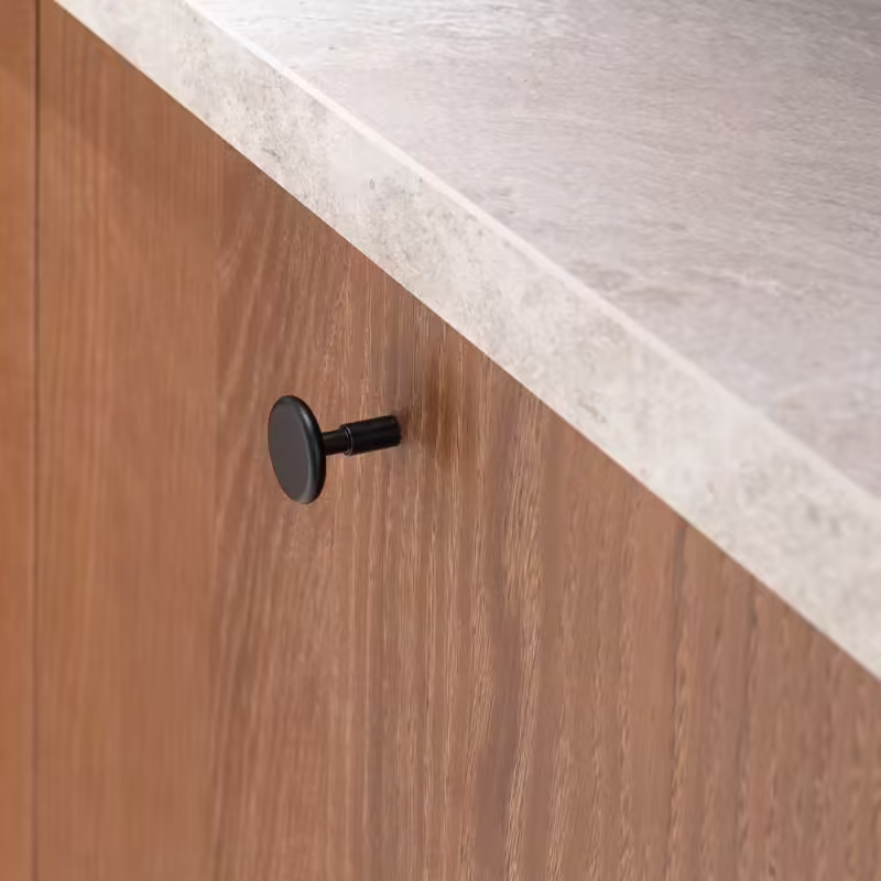 Knopp Spira - 24mm - Mattsvart