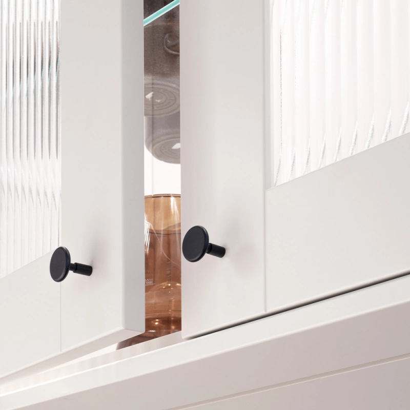 Knopp Spira - 24mm - Mattsvart