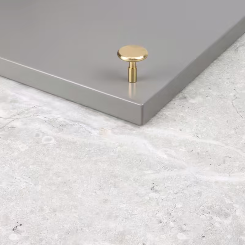 Knopp Spira - 24mm - Polerad mässing