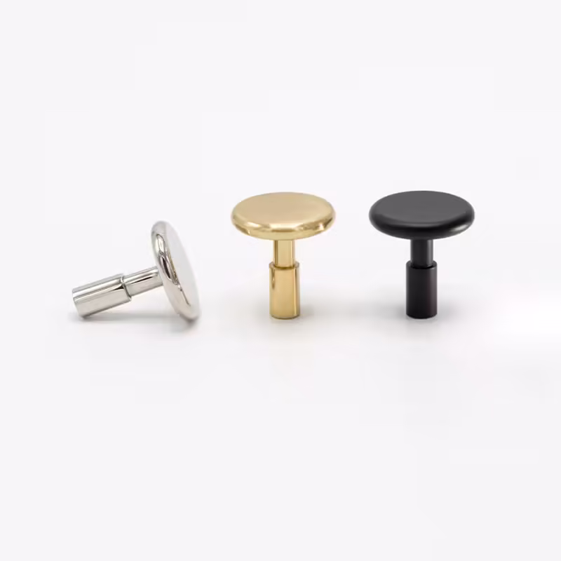 Knopp Spira - 24mm - Polerad mässing