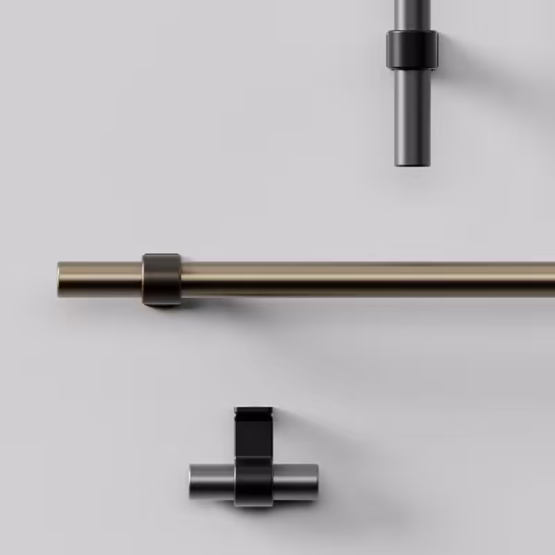 Knopp T Bond - Mattsvart/gun metal