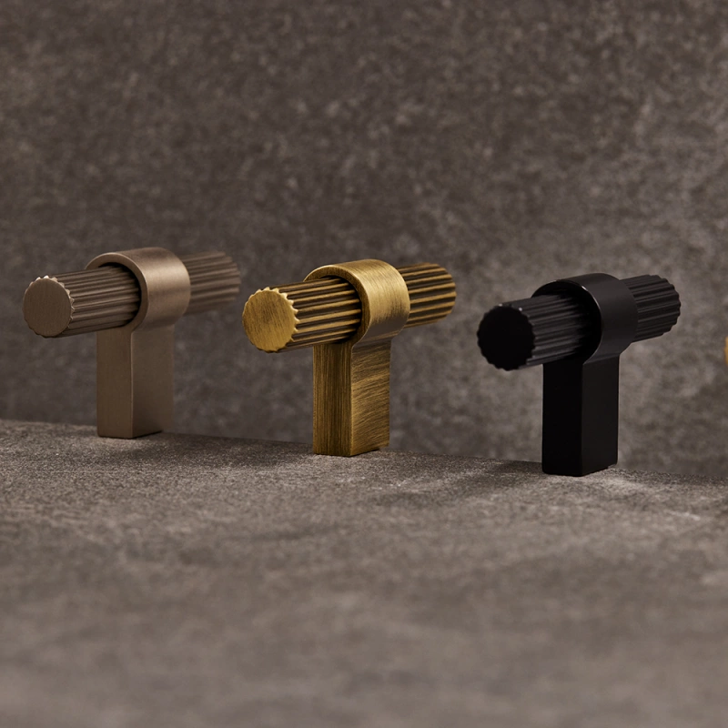 Knopp T Helix Stripe - Antik Brons