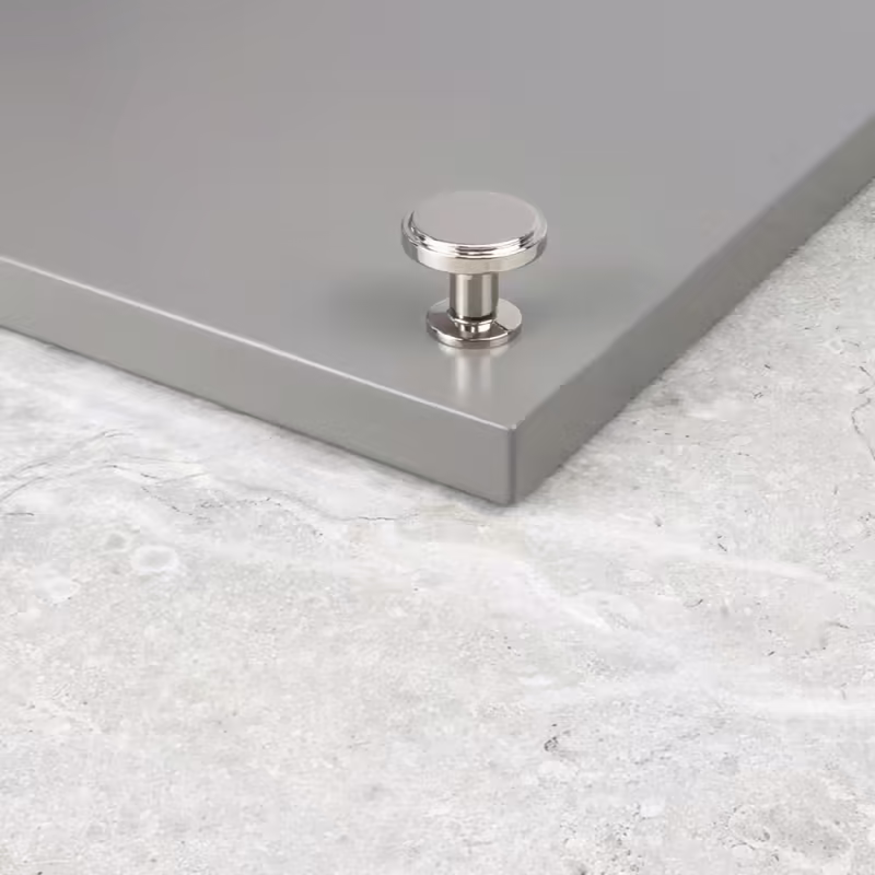 Knopp Uno - 30mm - Förnicklad