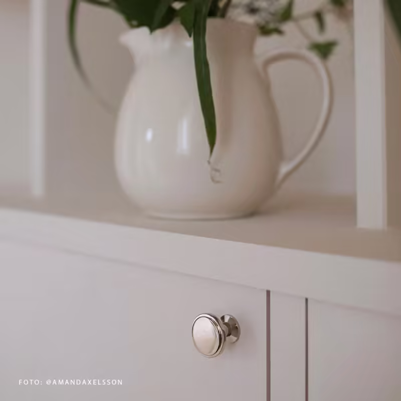 Knopp Uno - 30mm - Förnicklad