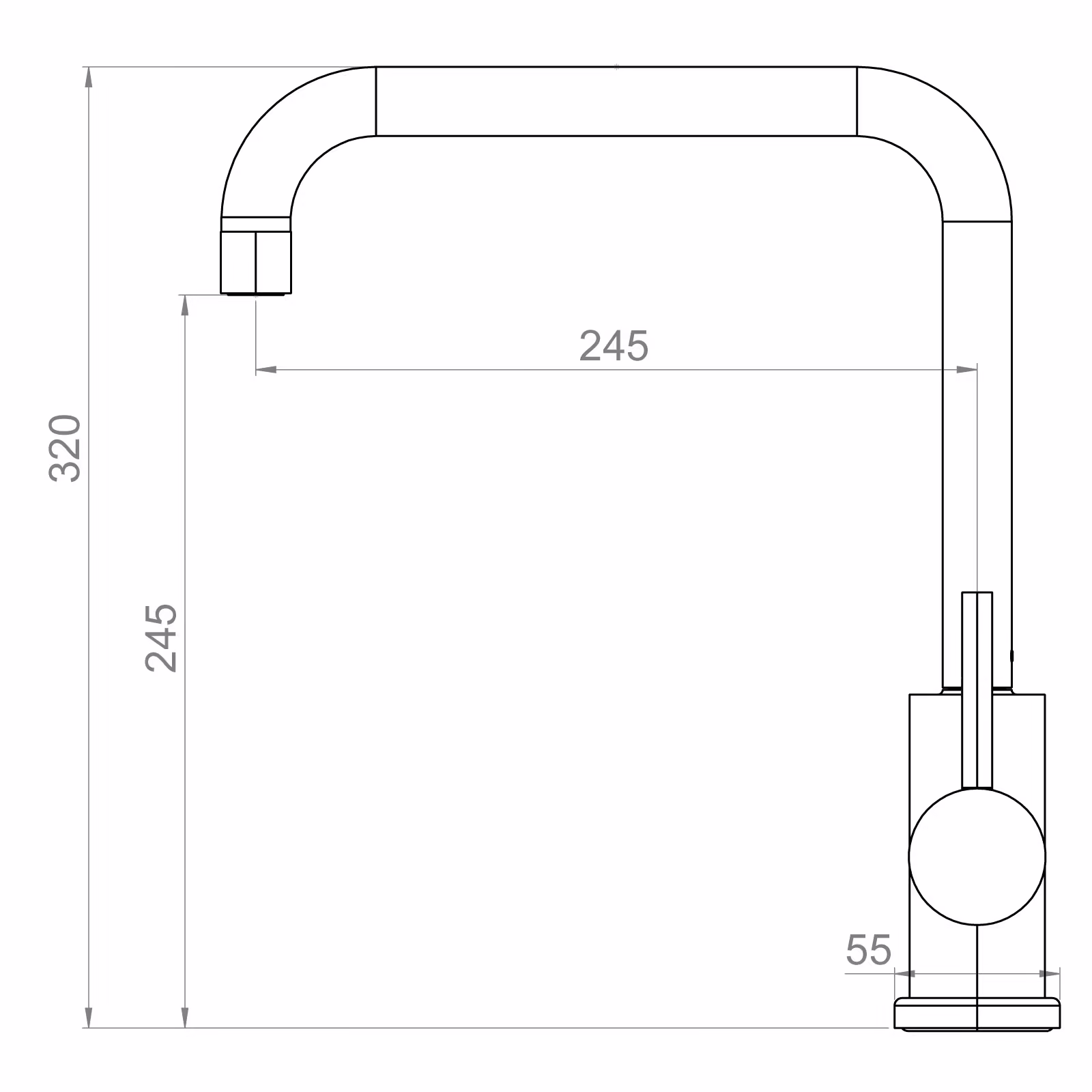 Köksblandare Strand SOLID SO-1008E PVD Gun Metal