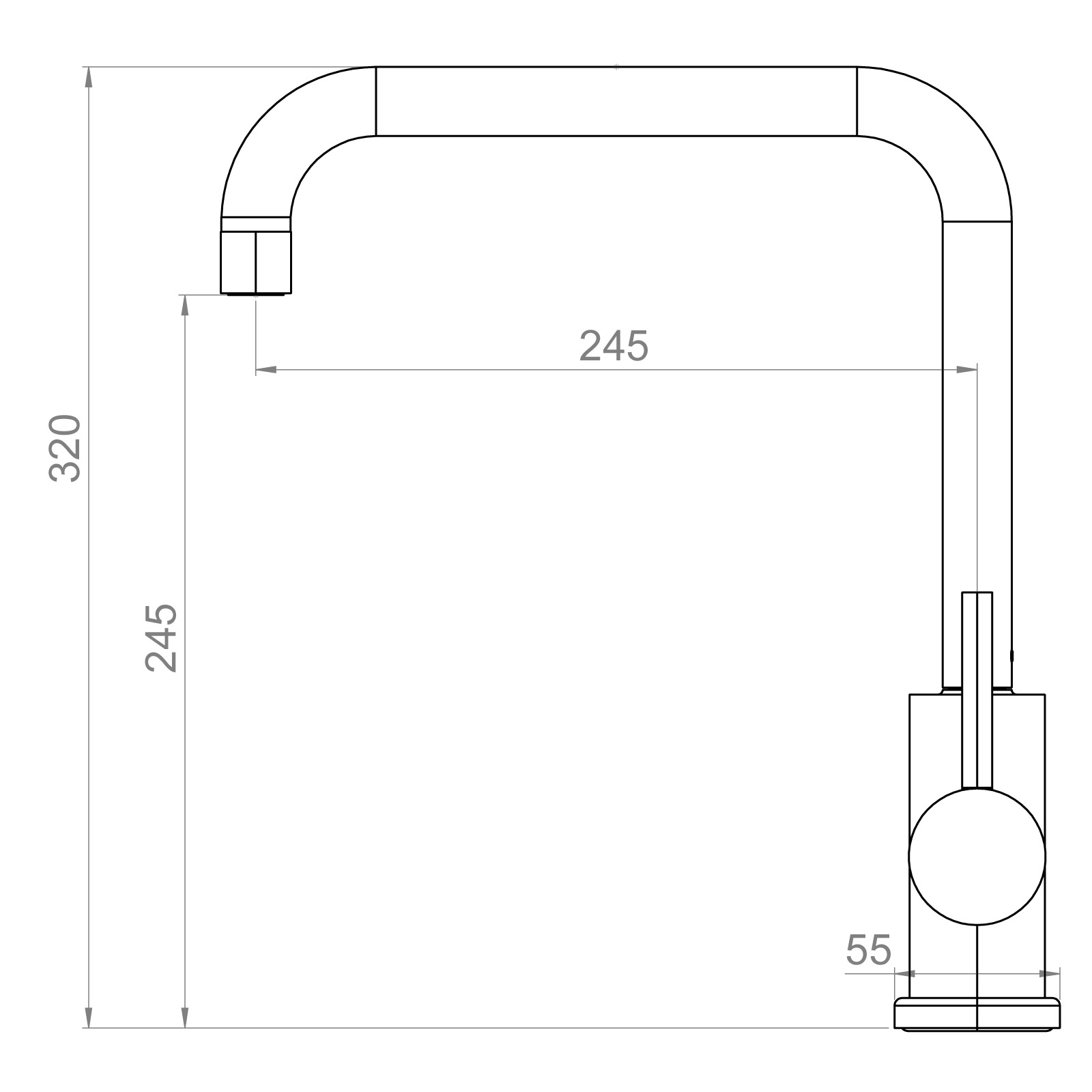 Köksblandare Strand Solid SO-1008E