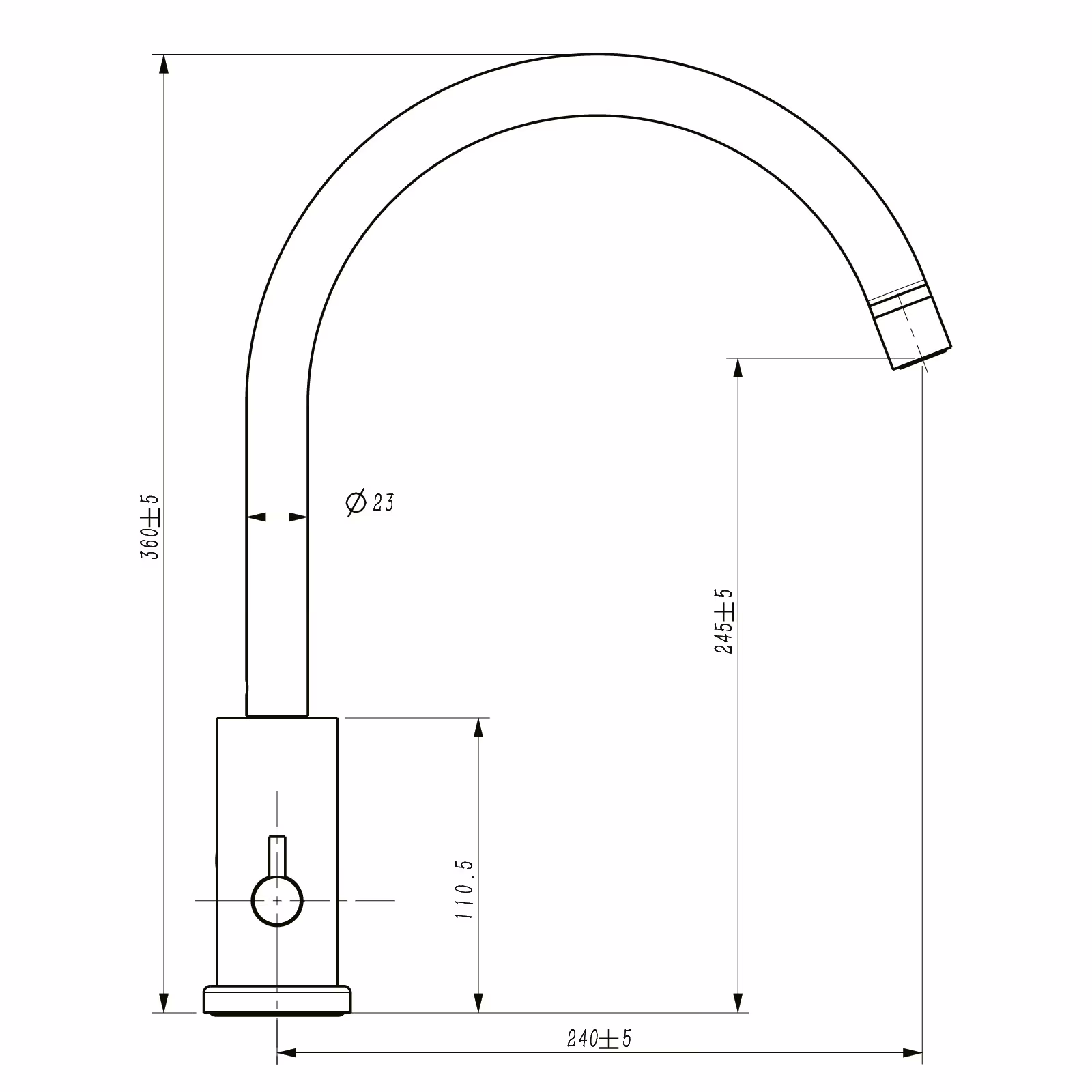 Köksblandare Strand Solid SO-1107E
